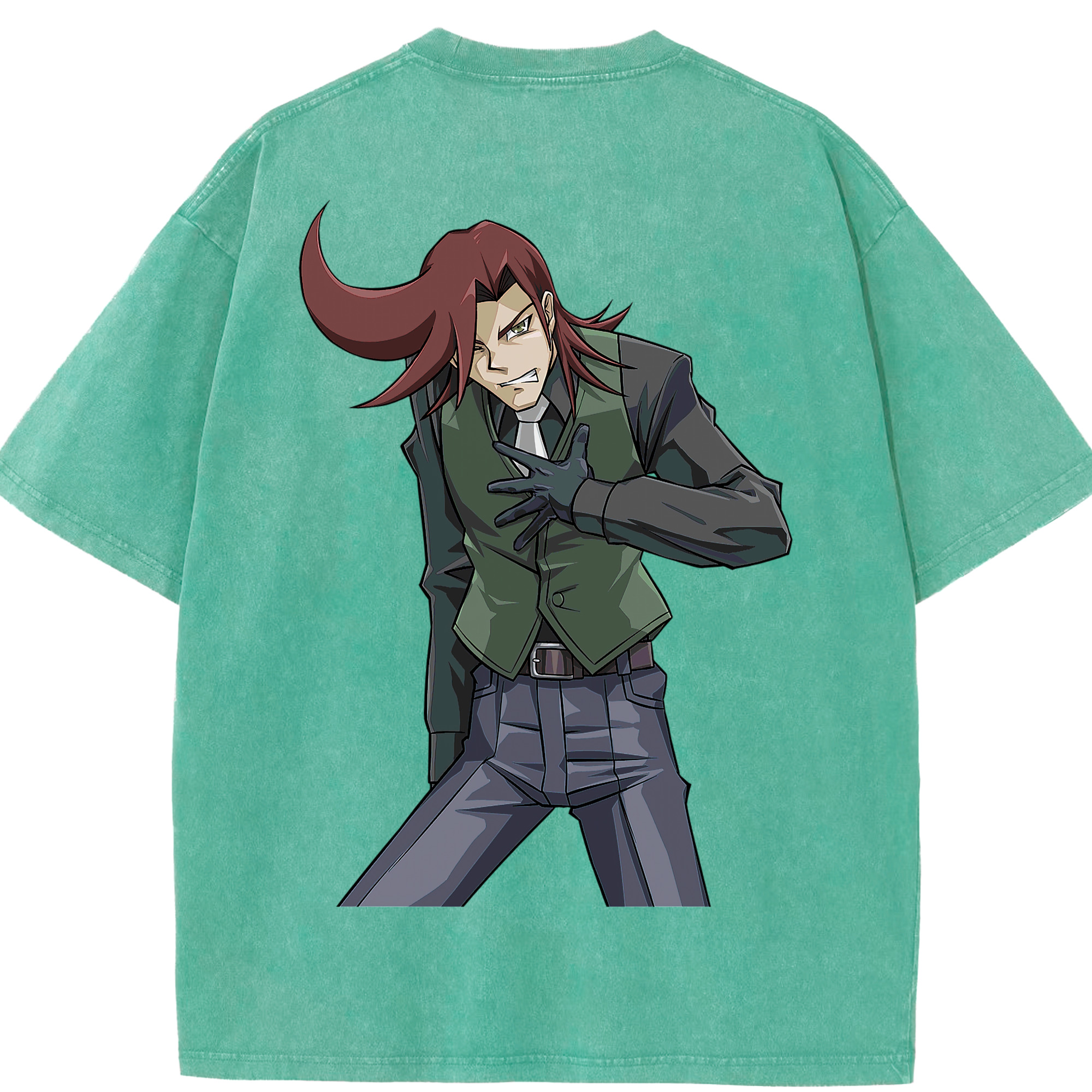 （画像用） 遊☆戯☆王 Yu-Gi-Oh! 綿100% ヴィンテージ風 半袖Tシャツ（背面プリント）